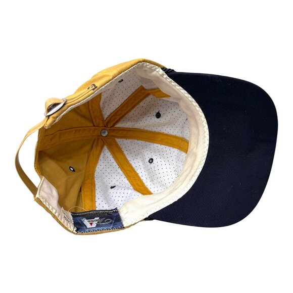 Atlanta Fire Department Vintage Baseball Cap Large Rope Rim Mustard Yellow - Picture 8 of 8